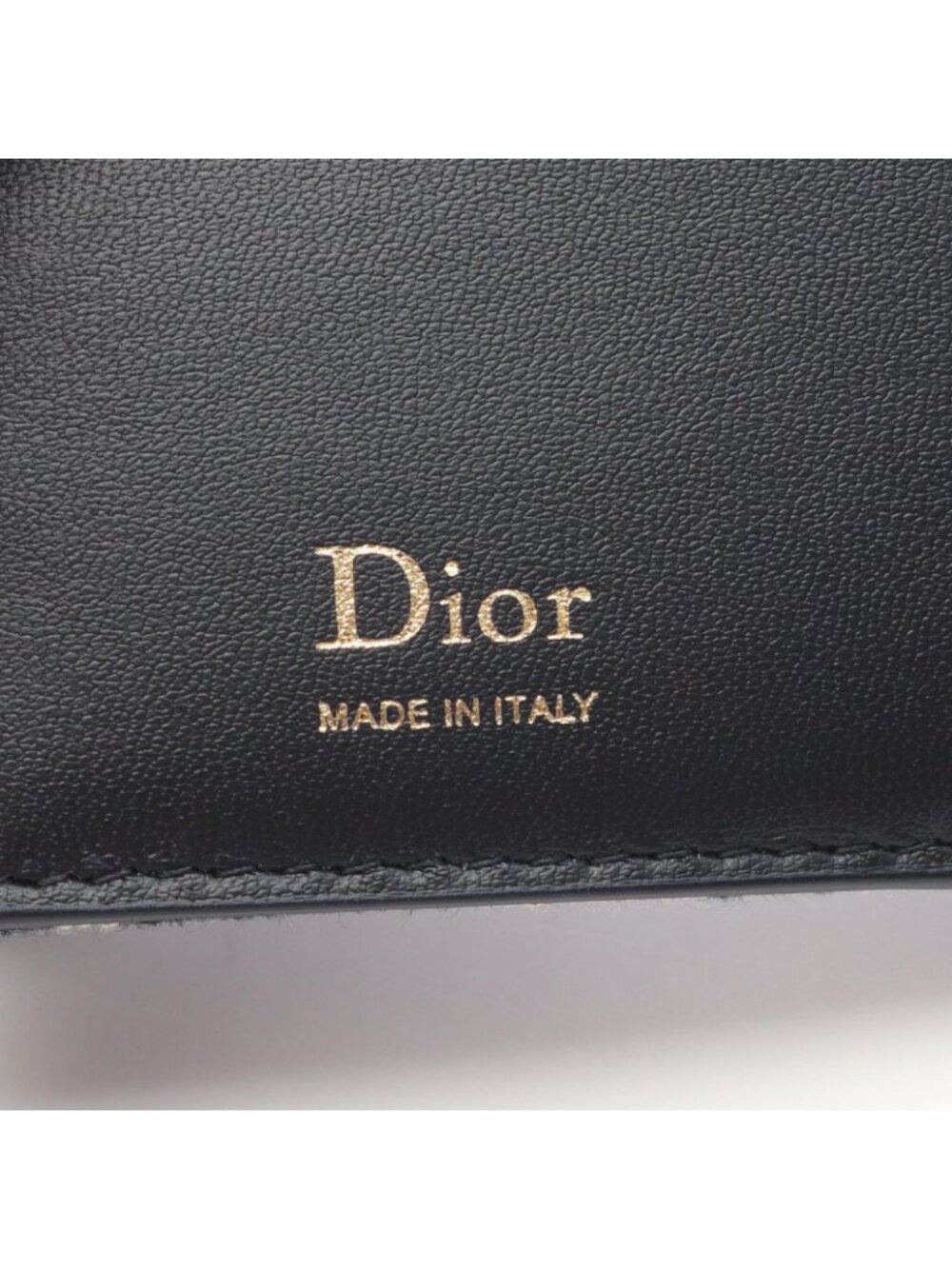 Dior Bifold Wallet Oblique Bow Dahlia Blue Canvas Leather - Picture 5 of 5